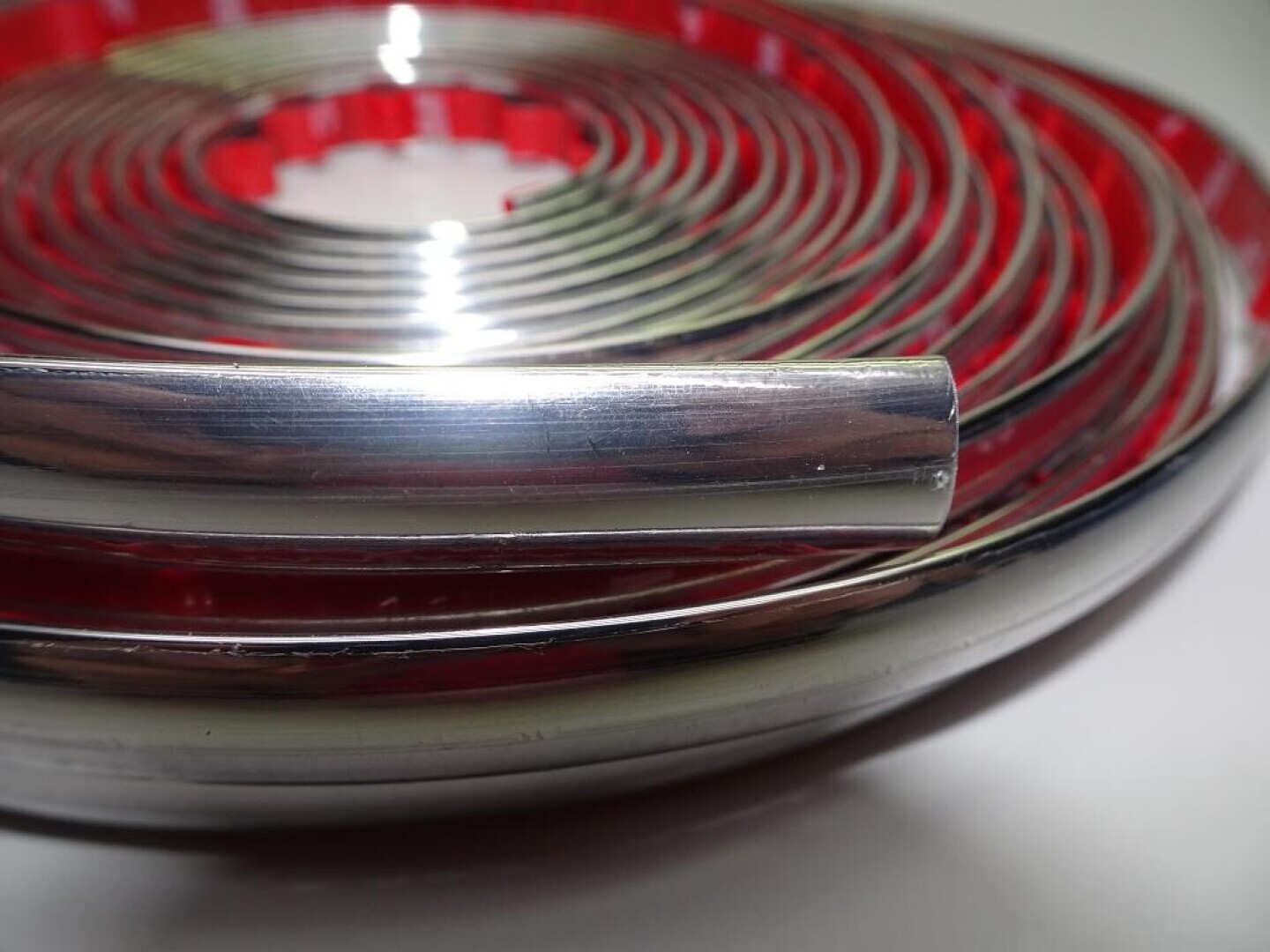 Sierrstrip bumper chroom 12x2.5 mm. per 5 meter